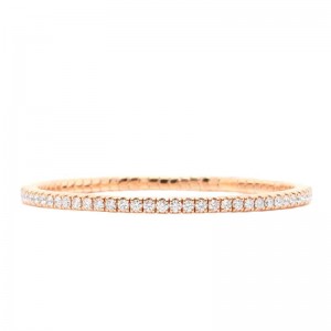 3.00ctw Rose Gold Stretch Diamond Bracelet