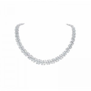 35.19ctw White Gold Diamond Necklace