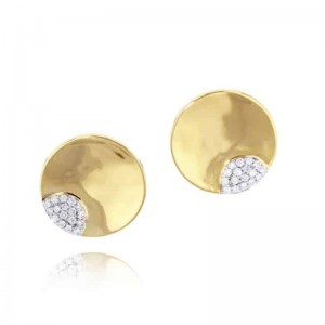Phillips House Yellow Gold Diamond Sunrise Stud Earrings