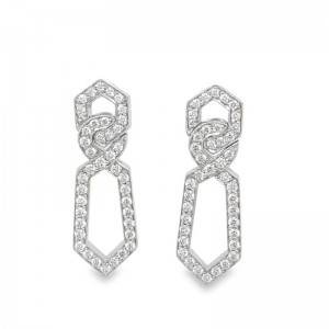 1.13ctw Platinum Diamond Earrings