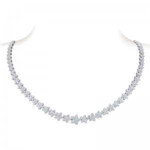 White Gold Diamond Star Necklace