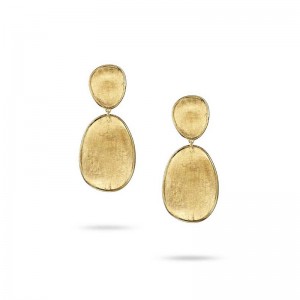 Marco Bicego Lunaria Collection Yellow Gold Drop Earrings
