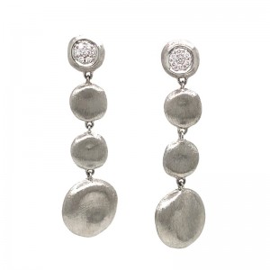 Marco Bicego Jaipur Collection Diamond White Gold Diamond Drop Earrings