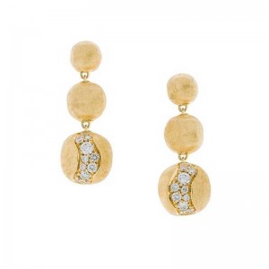 Marco Bicego Africa Collection Graduated Drop Diamond Earrings