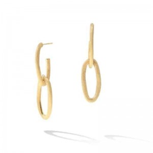 Marco Bicego Jaipur Collection Yellow Gold Double Oval Link Earrings