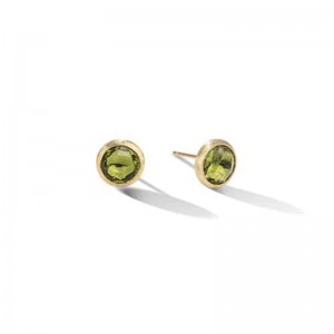 Marco Bicego Jaipur Color Collection Yellow Gold Peridot Stud Earrings