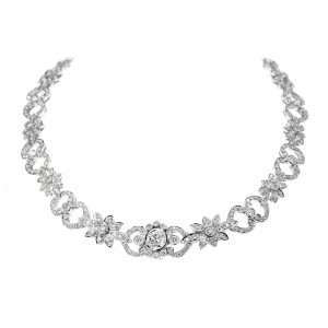 3.63ctw White Gold Diamond Necklace