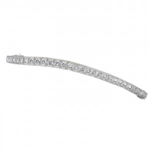 10.00ctw Platinum Round Diamond Bracelet