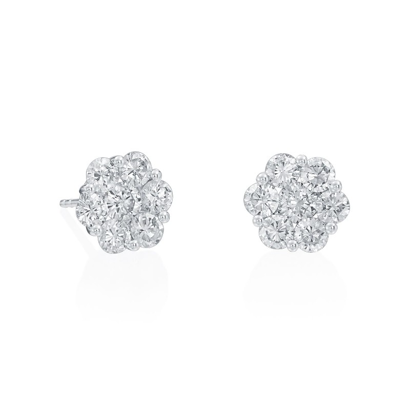 https://www.simonsjewelers.com/upload/product/2.06ctw White Gold Diamond Cluster Stud Earrings