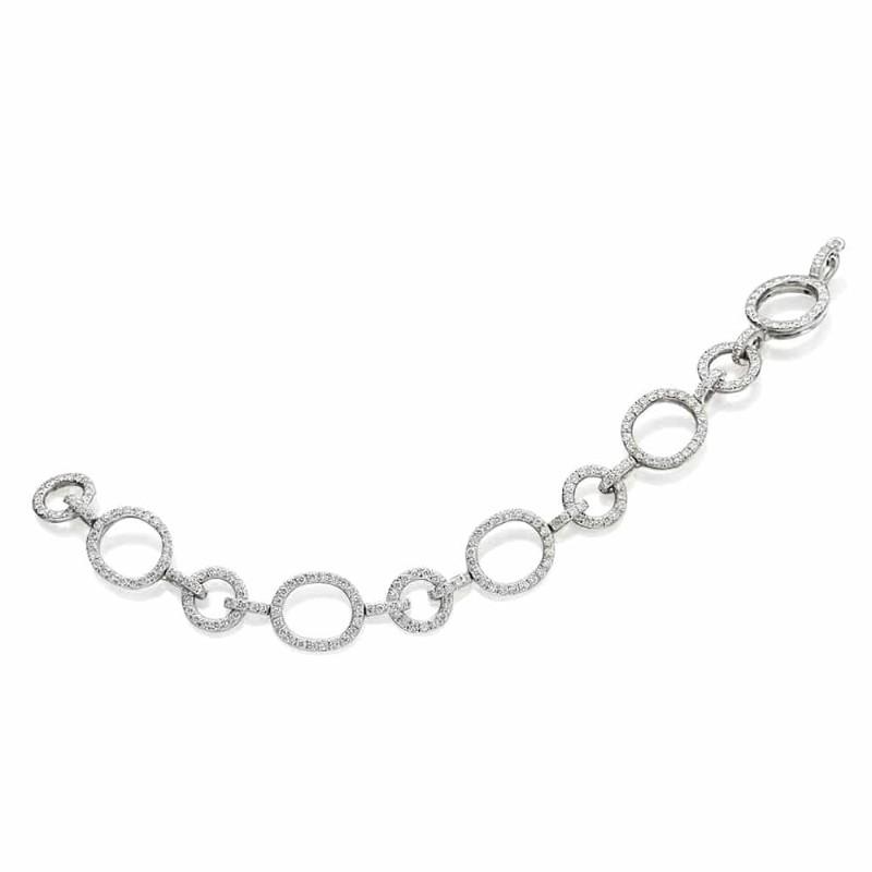 https://www.simonsjewelers.com/upload/product/4.57ctw White Gold Circle Diamond Link Bracelet