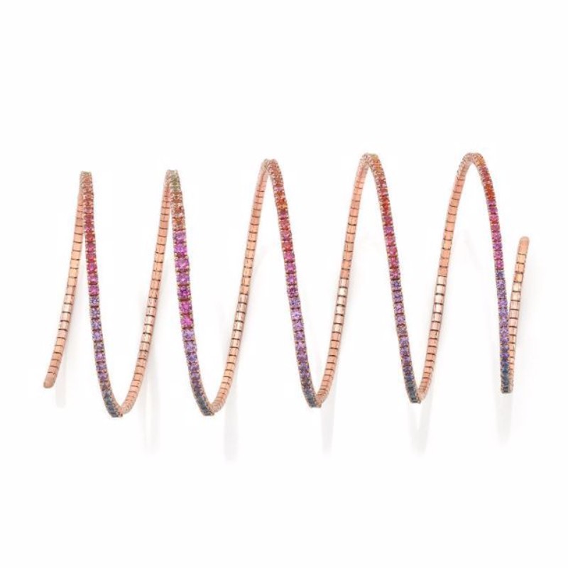 https://www.simonsjewelers.com/upload/product/Rahaminov Rose Gold Multi Color Sapphire Coil Bracelet