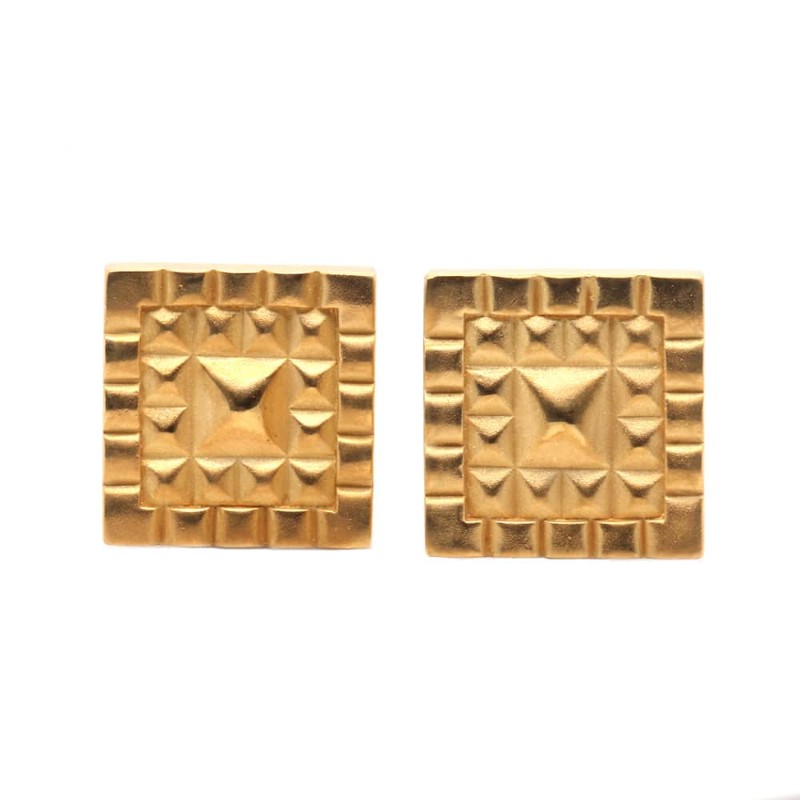 https://www.simonsjewelers.com/upload/product/Yellow Gold B. Kieselstein Cord Pyramid Clip Earrings
