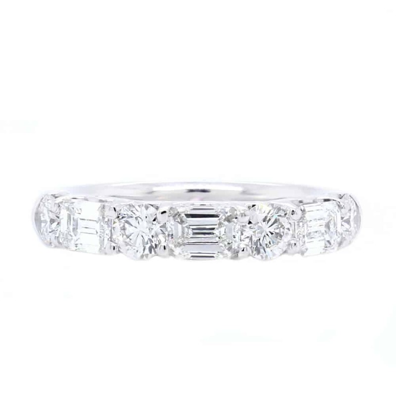 https://www.simonsjewelers.com/upload/product/2.05ctw Platinum Emerald and Round Cut Diamond Eternity Wedding Band