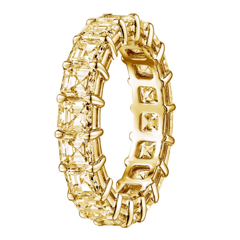 https://www.simonsjewelers.com/upload/product/5.94ctw Yellow Gold Asscher Cut Fancy Yellow Diamond Eternity Wedding Band