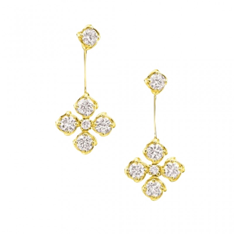 https://www.simonsjewelers.com/upload/product/Yellow Gold Diamond Clover Drop Earrings