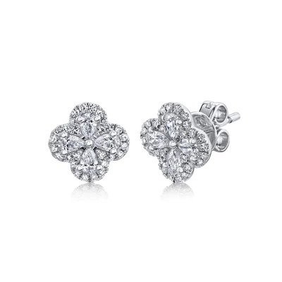 https://www.simonsjewelers.com/upload/product/White Gold Diamond Clover Earring Studs