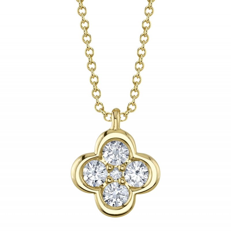 https://www.simonsjewelers.com/upload/product/Yellow Gold Diamond Clover Pendant