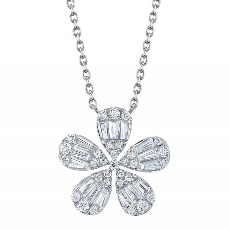 https://www.simonsjewelers.com/upload/product/White Gold Diamond Baguette Flower Pendant