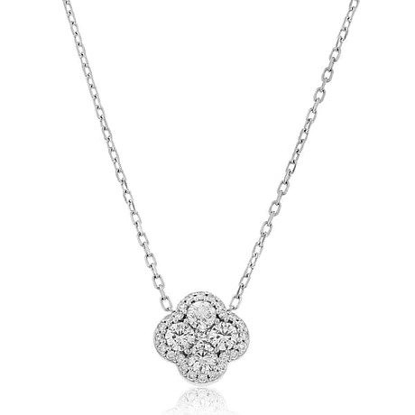 https://www.simonsjewelers.com/upload/product/White Gold Diamond Clover Flower Pendant